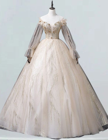 Elegant off-shoulder tulle ball gown for girls | Perfect for evening events, prom, and bridesmaid dresses2 Elegant off-shoulder tulle ball gown for girls | Perfect for evening events, prom, and bridesmaid dresses2