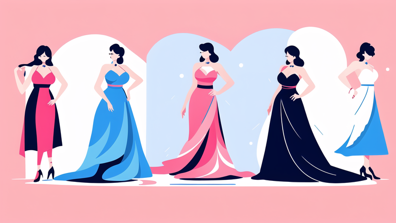 elegant hot evening dress