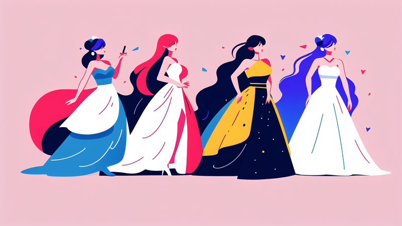colorful prom dress