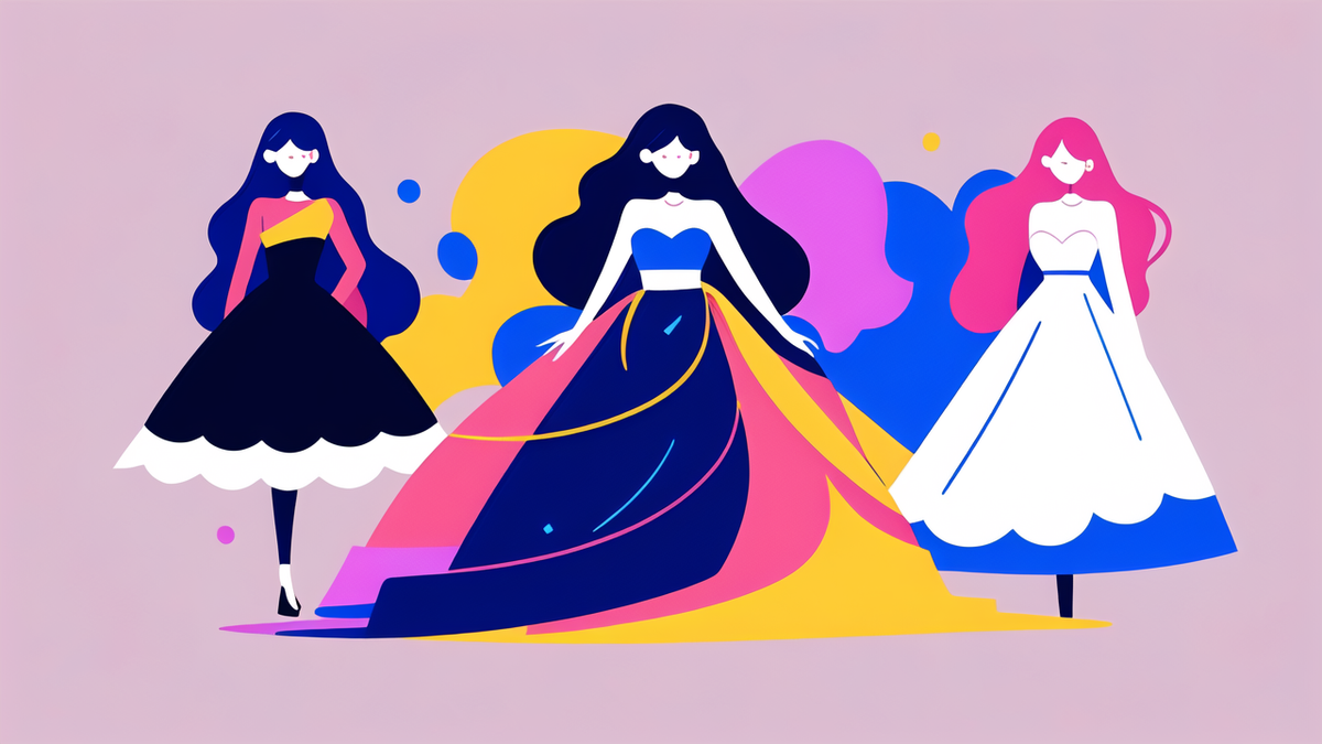 colorful prom dress