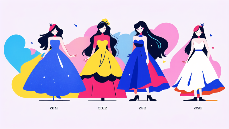colorful prom dress