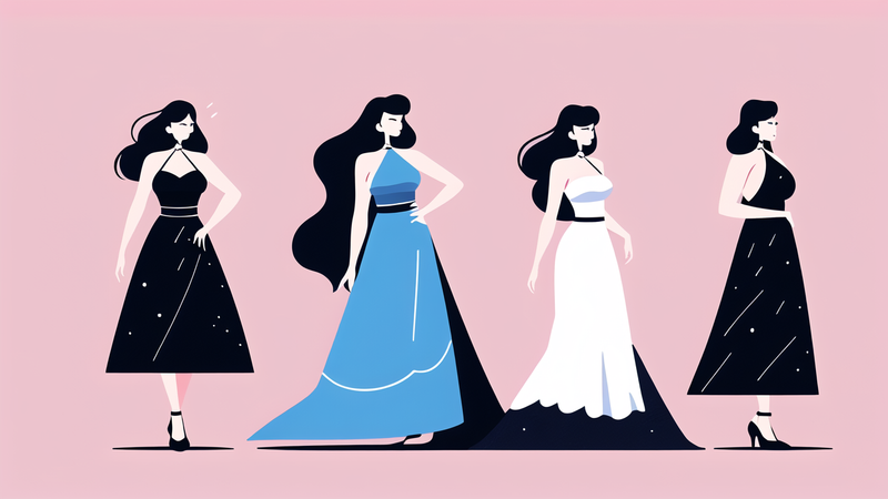 elegant hot evening dress