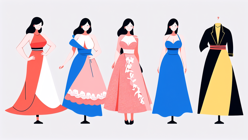 elegant hot evening dress