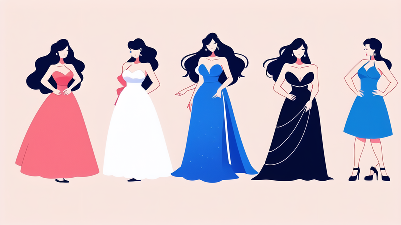 aesthetic evening gown