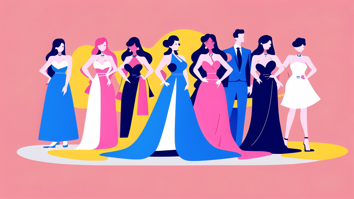 colorful prom dress