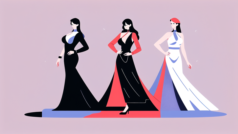 aesthetic evening gown
