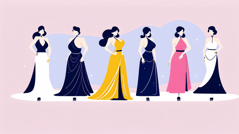 aesthetic evening gown