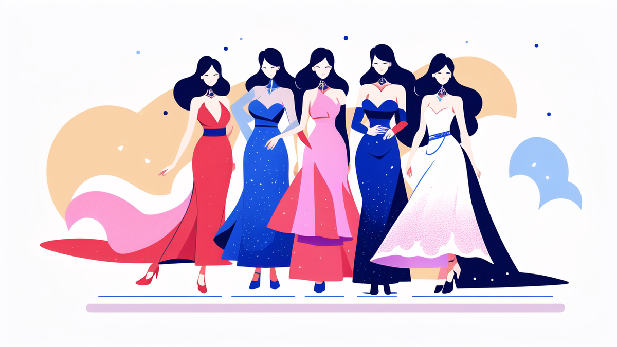 aesthetic evening gown
