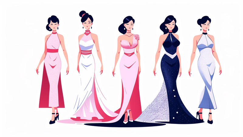 aesthetic evening gown