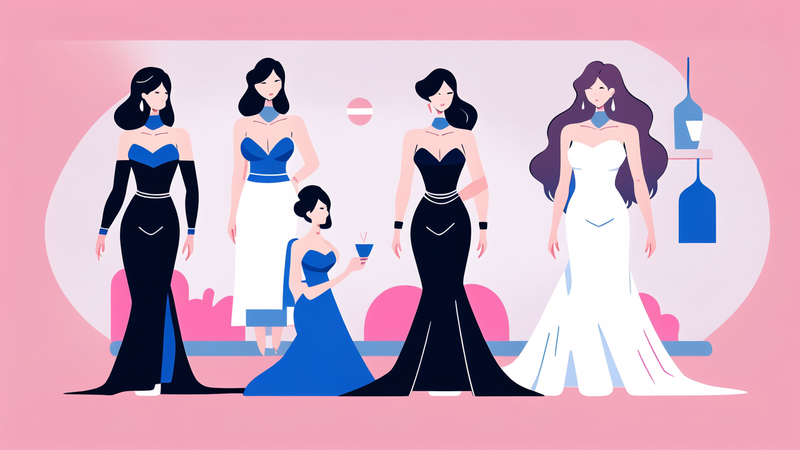 aesthetic evening gown
