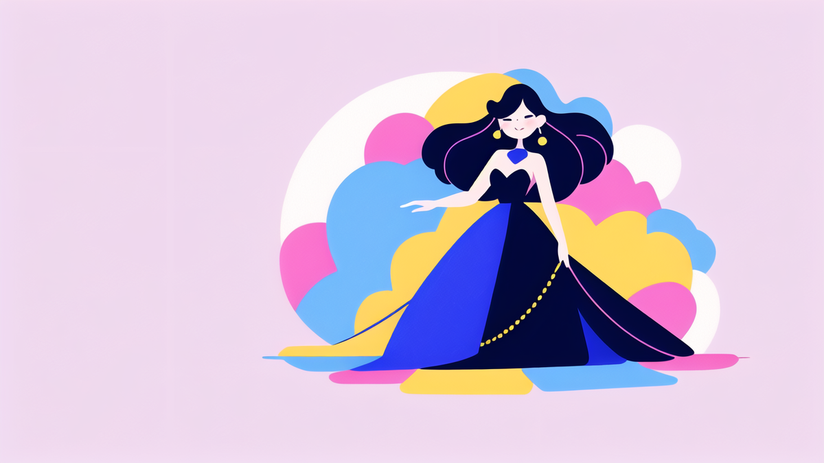 colorful prom dress