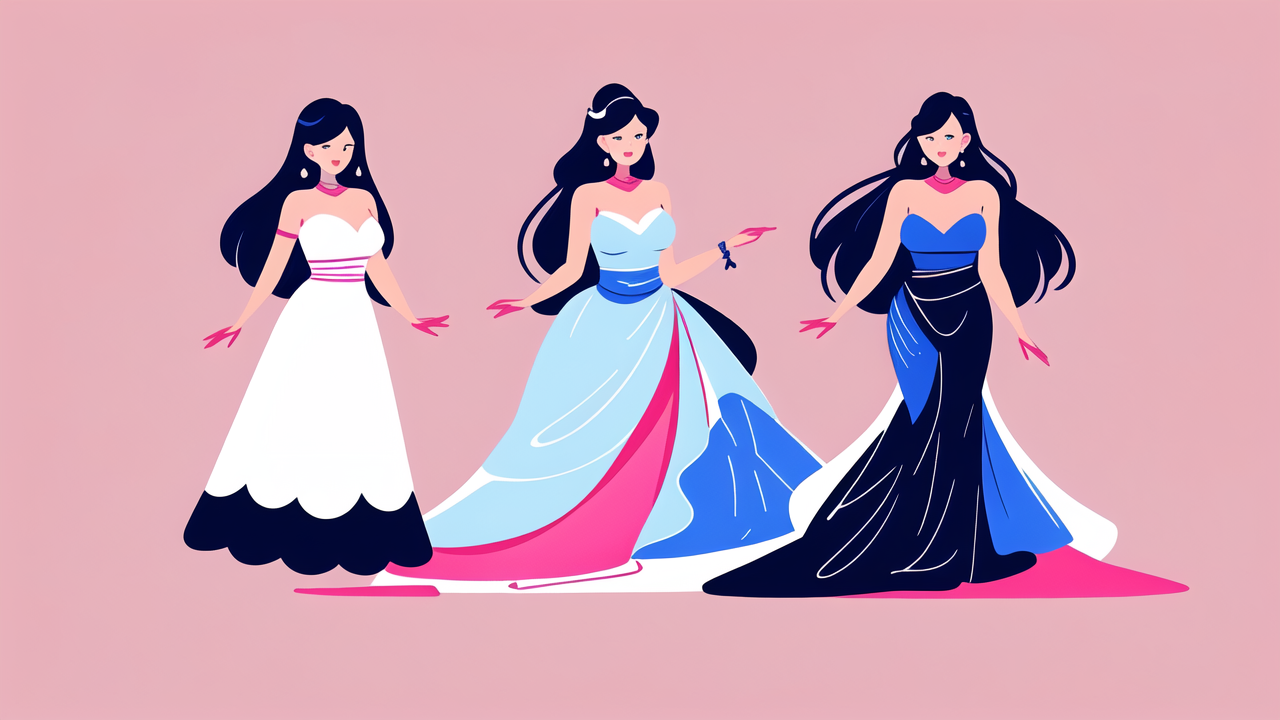 colorful prom dress