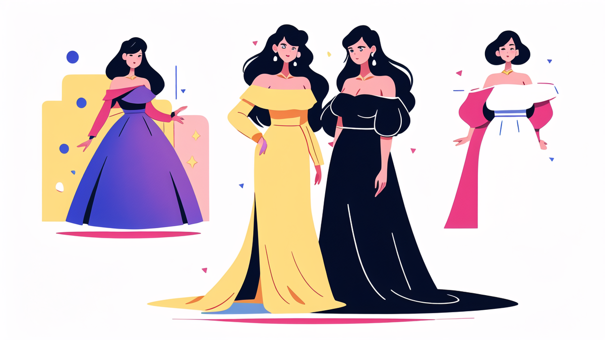 evening off shoulder dress