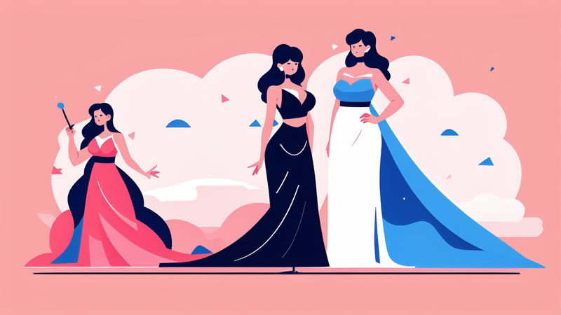 elegant hot evening dress