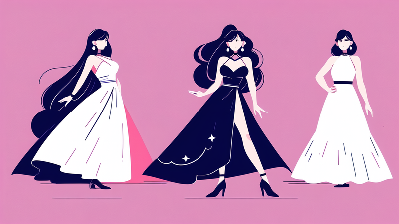 aesthetic evening gown