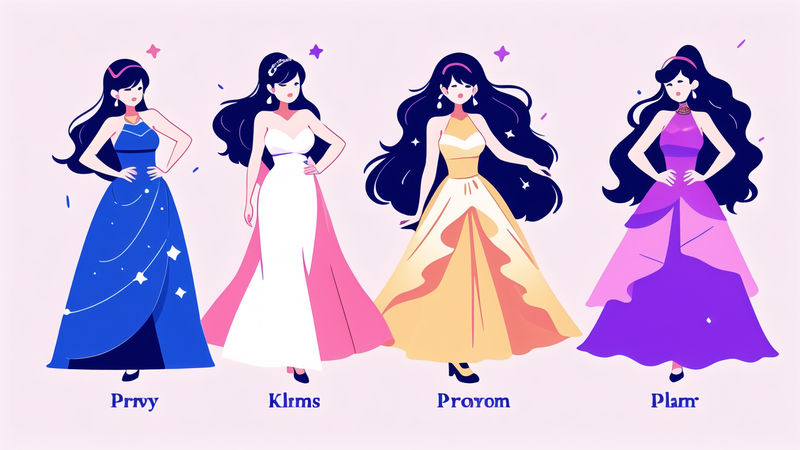 colorful prom dress