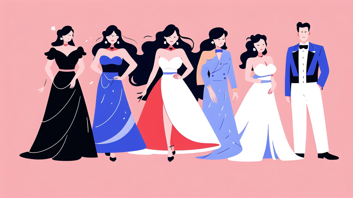 colorful prom dress