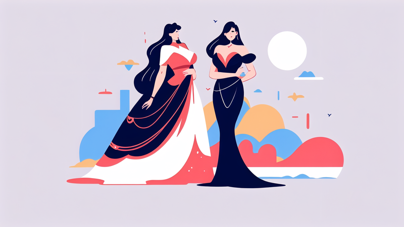 aesthetic evening gown