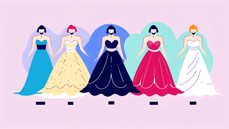 colorful prom dress