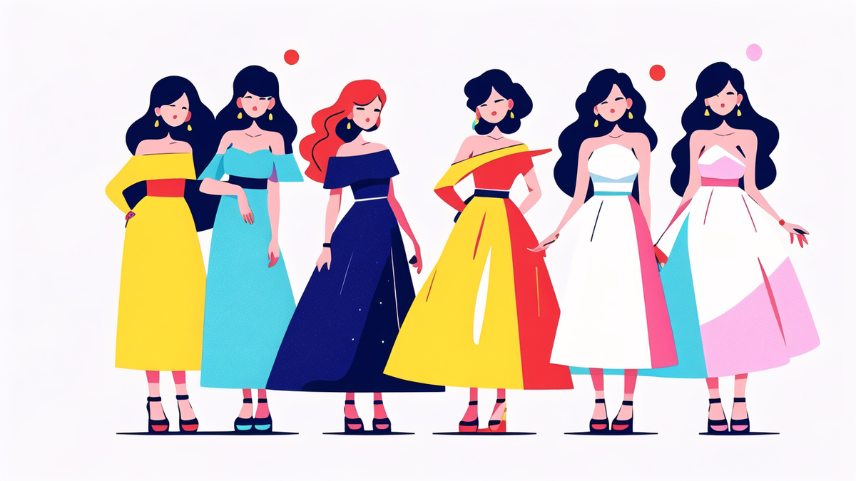 colorful prom dress