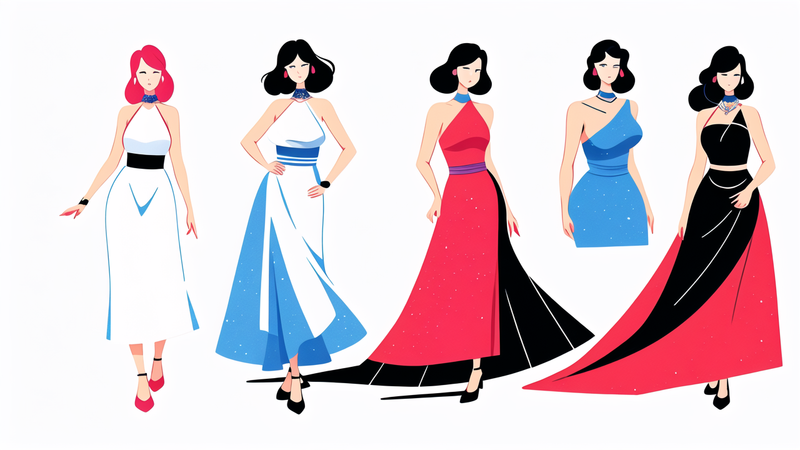 aesthetic evening gown