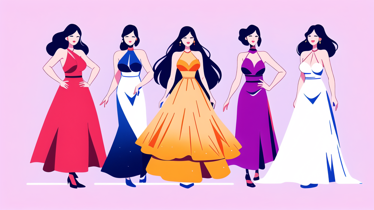 elegant hot evening dress
