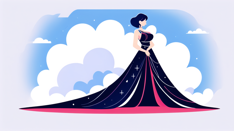 aesthetic evening gown