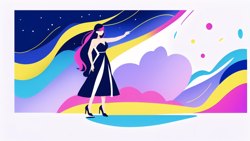 colorful prom dress