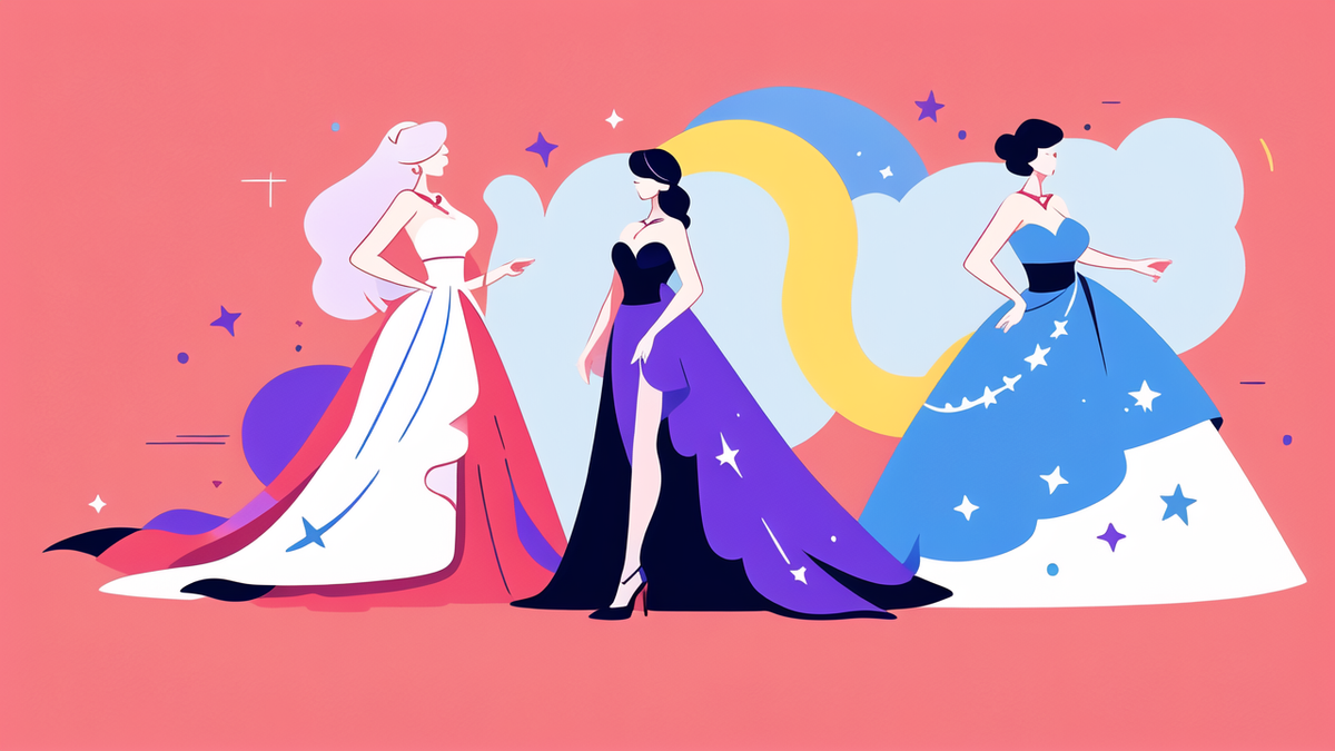colorful prom dress