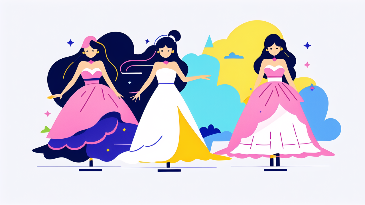 colorful prom dress