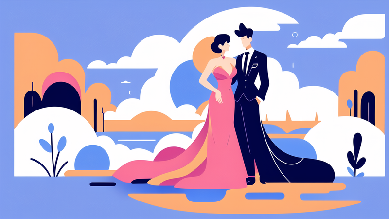 elegant hot evening dress