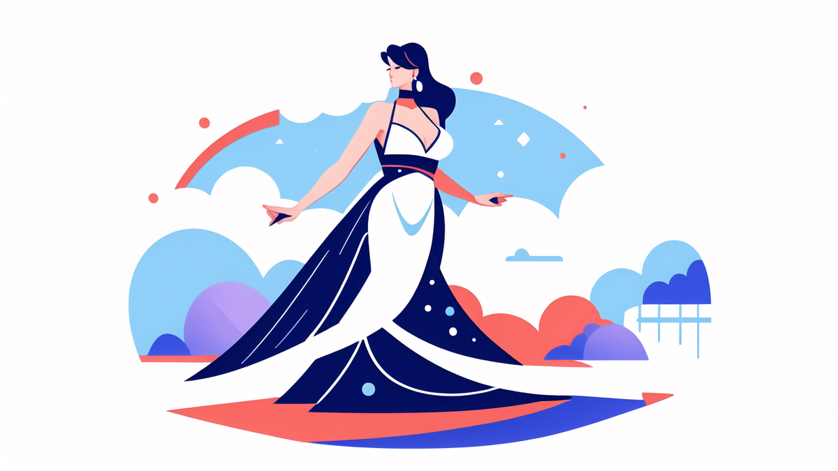 aesthetic evening gown