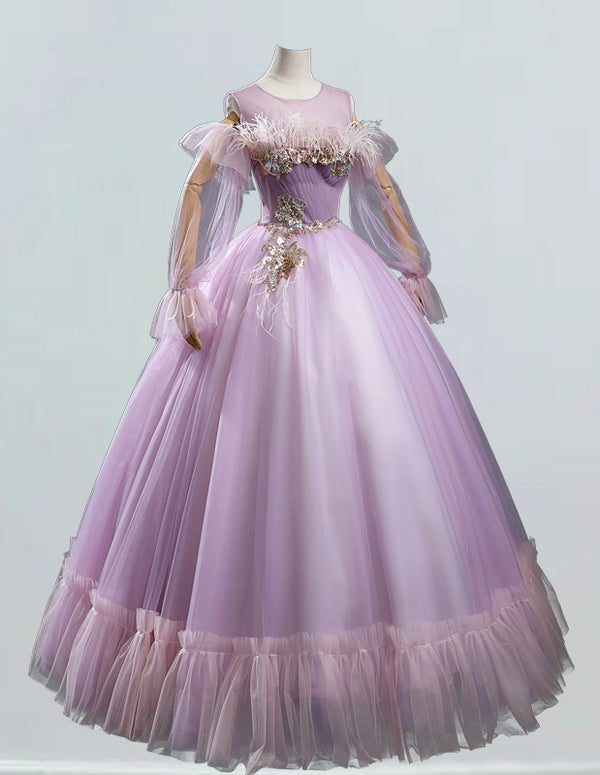 a dress on a mannequin on a white background