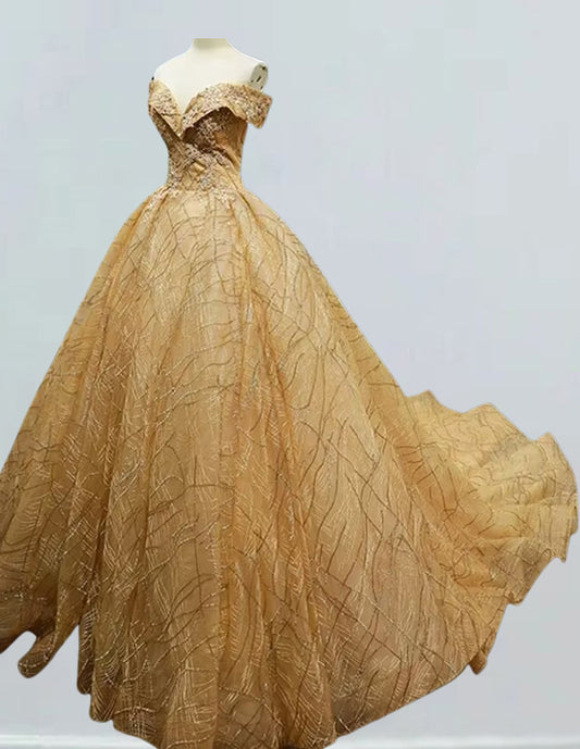 a dress on a mannequin in a room