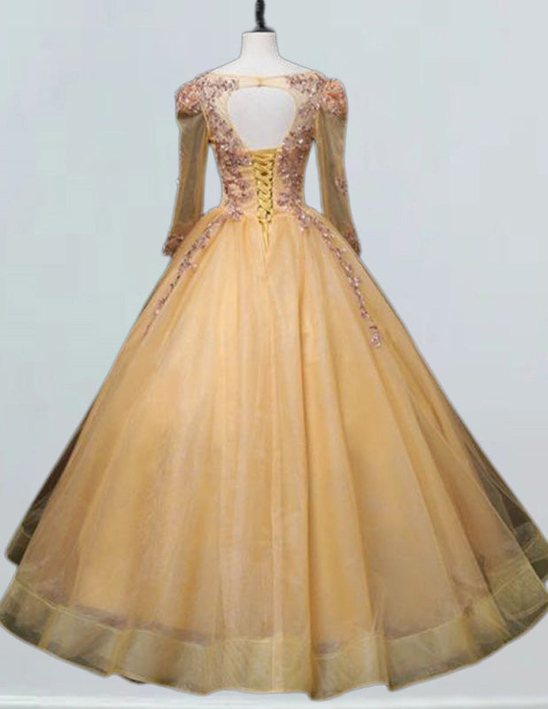 a dress on a mannequin in a room